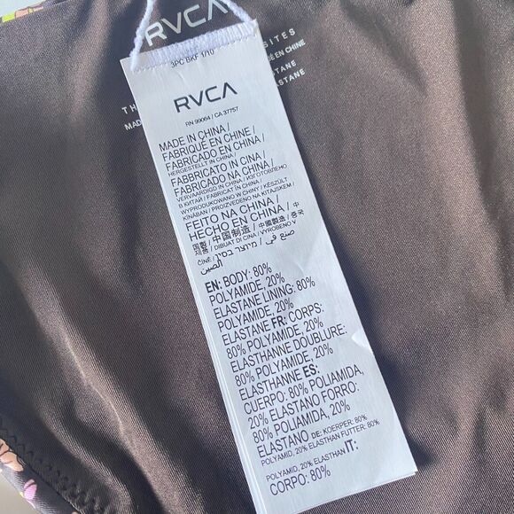 NWT RVCA Women's Lemonade‎ French Floral Bikini Sz M - Picture 7 of 7